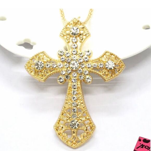 BJ Cross Necklace  - Picture 4 of 4